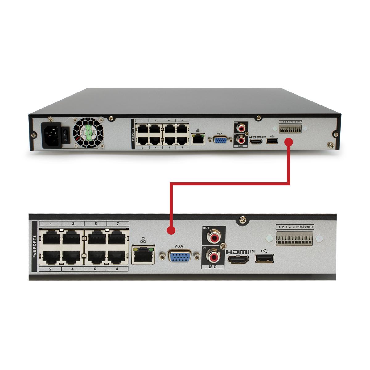 NVR-MX08POE-1U16MP1